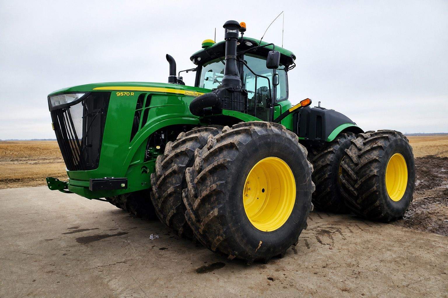 John Deere 9570R tractor after an ECU horsepower tune